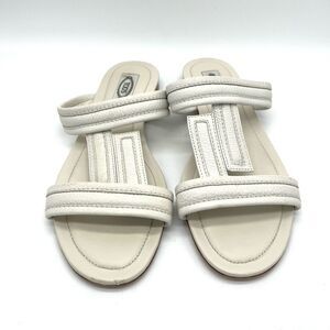 Tod’s White Leather Sandals Size 40
